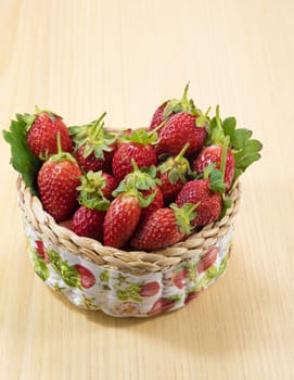 strawberry in basket
