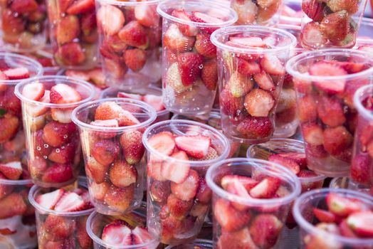 Strawberry in cup