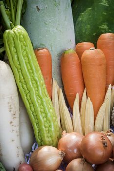 Onions carrots and mix vegetables