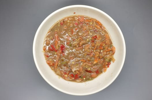Shrimp paste chili sauce, Thai traditional food