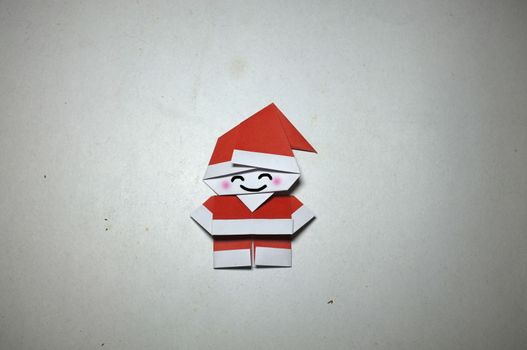 Origami in shape of Santa Claus
