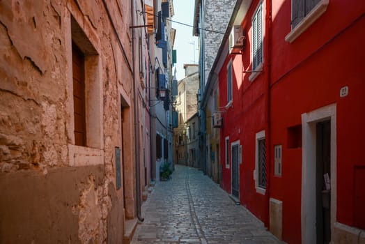 the old town in Rovinj Croatia Adriatis coast Europe