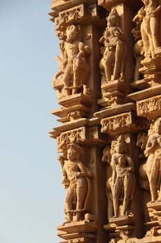 Statues in Khajuraho, India