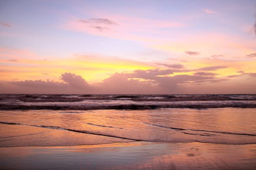 Beautiful sunset by the sea