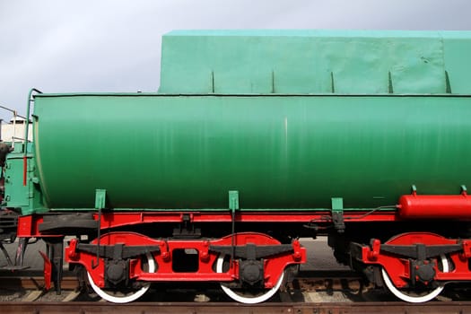 Old colorful Russian train