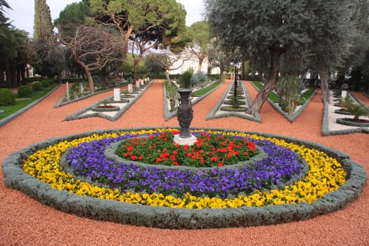 Possibly most beautiful garden in middle east - The Baha’i Gardens in Haifa, Israel (also 'the home' of Bahá'í religion)