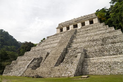 Mayan ruins in Palenque - Temple of Inscriptions, Mexico