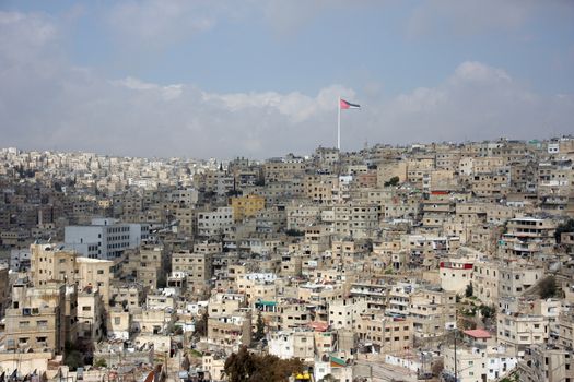 Urban city in middle east - center of Jordan capital Amman
