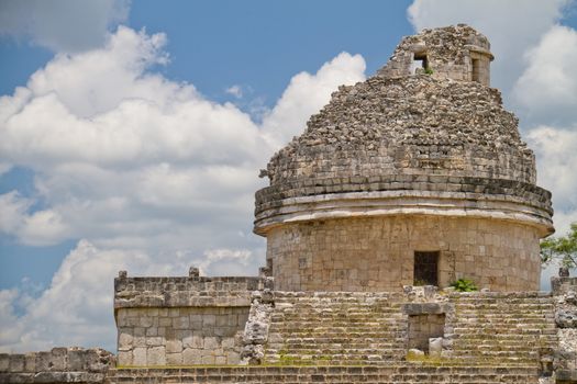 Mayan observatory at Chichen Itza, Mexico