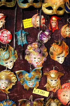Masks on the street in Venice