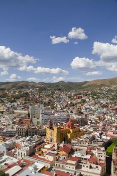 The city of Guanajuato in Mexico