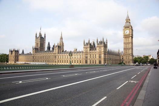 View on the Big Ben. Half blured with Lens Baby.