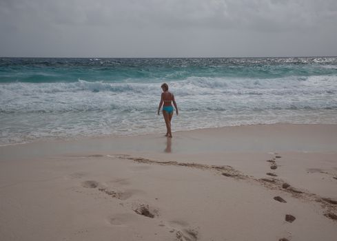 bikini Girl Sea beach