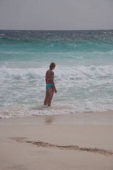 bikini Girl Sea beach