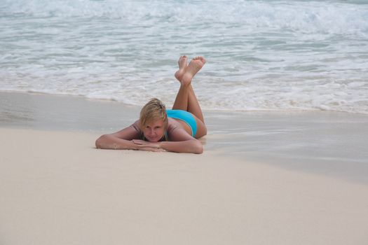 bikini Girl Sea beach