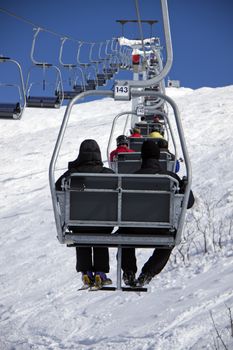 Chairlift at a ski slope