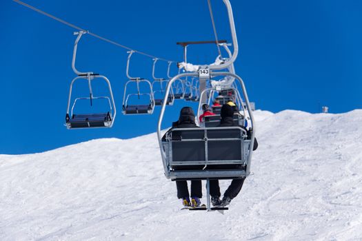 Chairlift at a ski slope