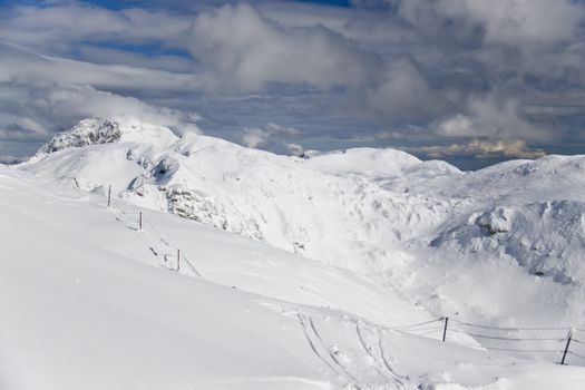 Mountain in a winter (Alps, Slovenia)