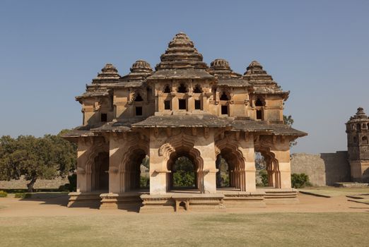 Lotus Mahal at Royal enclosure - Vijayanagara complex - a place for royal women to socialize