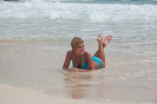 bikini Girl Sea beach