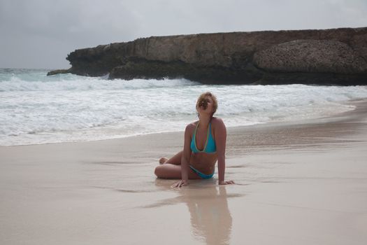 bikini Girl Sea beach