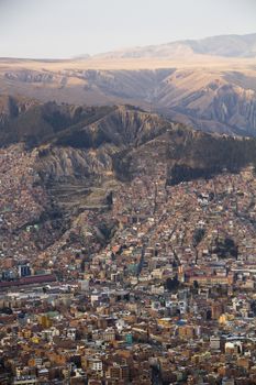 Capital of Bolivia - La Paz from above