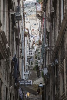Narow street in Dubrovnik