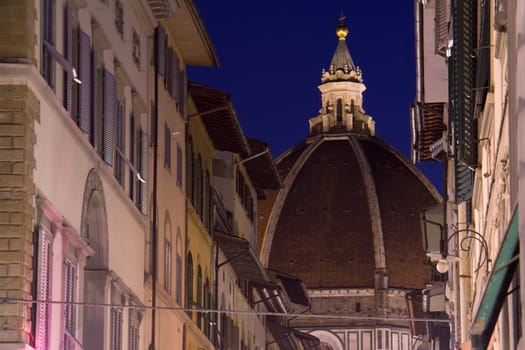 Cathedral in florence at night