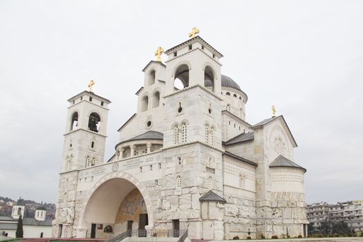 Orthodox Church of resurrection of Christ in Podgorica, Montenegro.