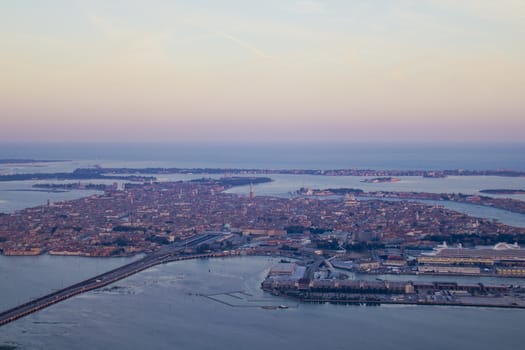 Venice at sunset time