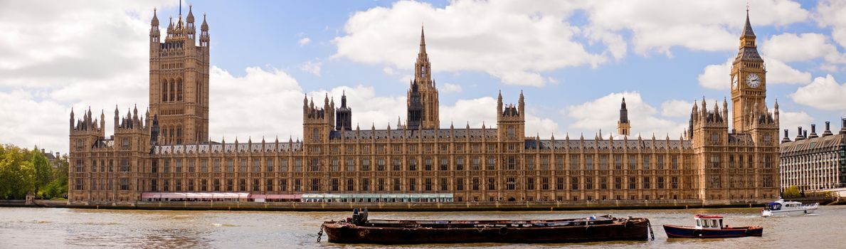 City of Westminster and Big Ben panorama