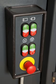Control button on a machinge