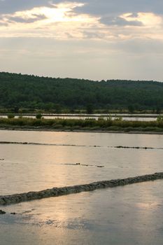 Saltpan in Secovlje in Slovenia