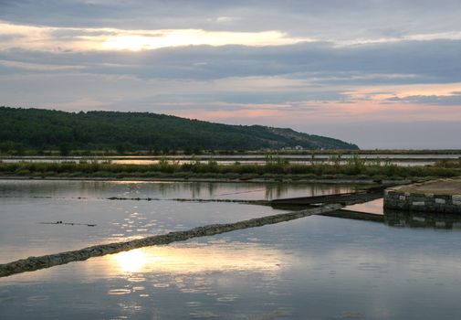 Saltpan in Secovlje in Slovenia