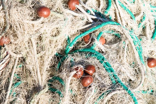 Fishing net detail of fishing net