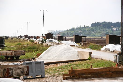 Saltpan in Secovlje in Slovenia