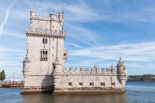 Tower of Belem on the bank of the Tagus River