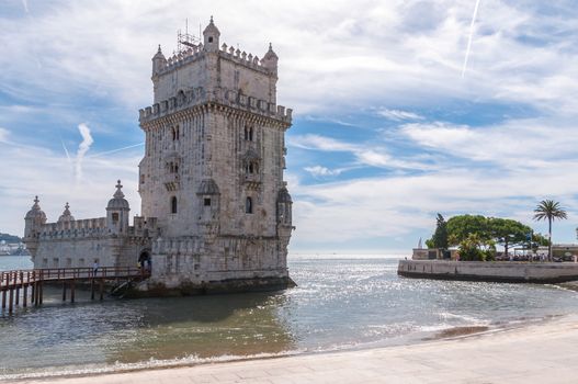Tower of Belem on the bank of the Tagus River