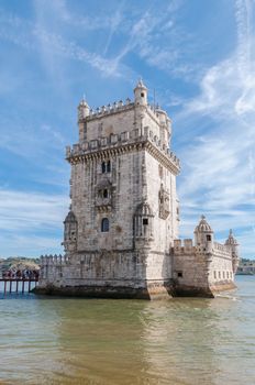 Tower of Belem on the bank of the Tagus River