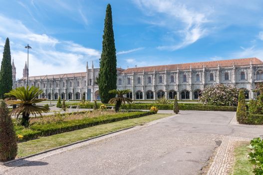 Hieronymites Monastery located in the Belem district of Lisbon, Portugal