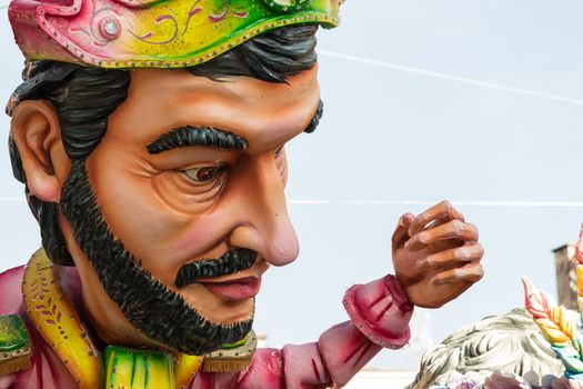 Decorations of Carnival  floats in Acireale - Italy