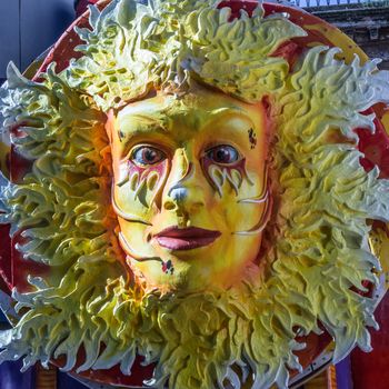 Decorations of Carnival  floats in Acireale - Italy