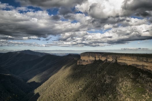Landscape in the Blue Mountains, New Wales, Australia