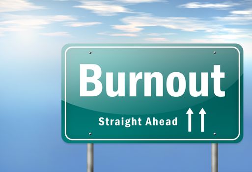 Highway Signpost with Burnout wording