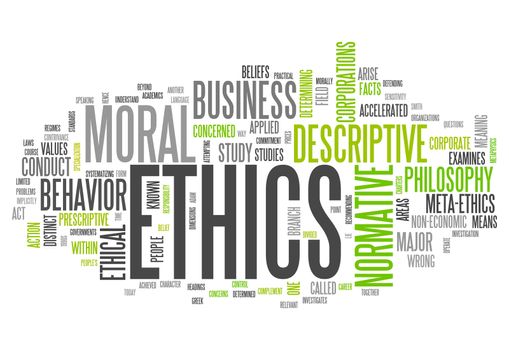 Word Cloud with Ethics related tags