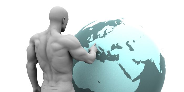 Business Expansion into Europe or European Continent Concept