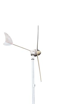 wind turbine, produce power, green energy concept, isolated on white background