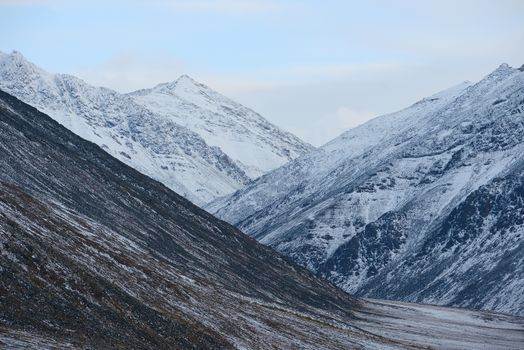 snow mountain in northern alaska