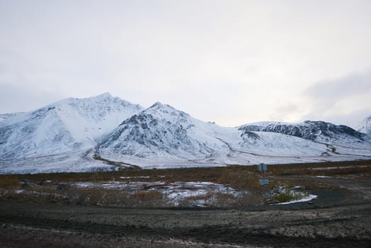 dalton highway in alaska at north slope