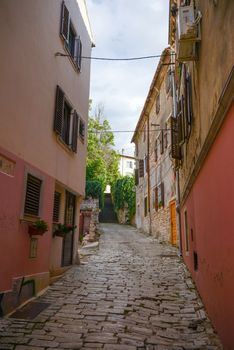 the old town in Rovinj Croatia Adriatis coast Europe